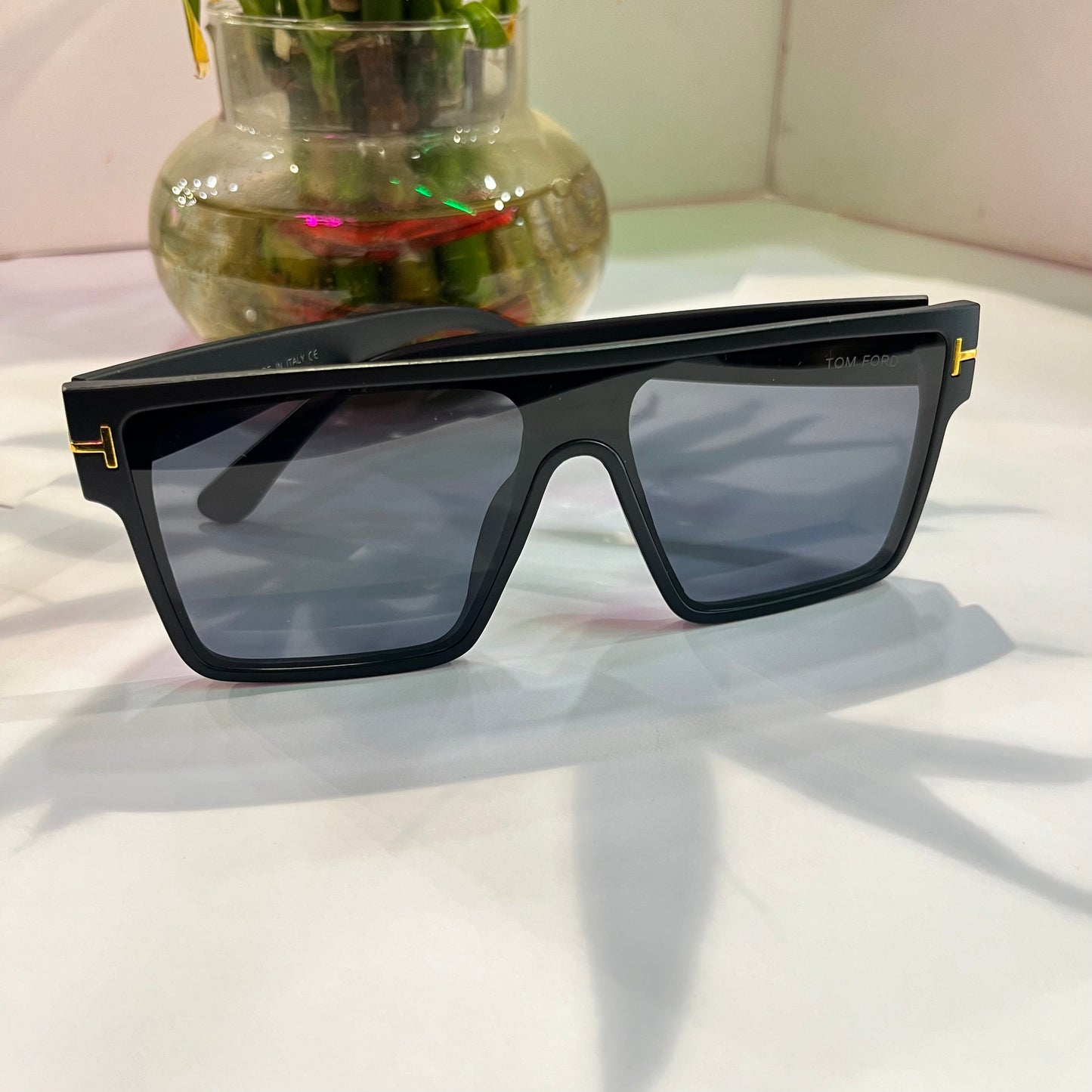 Mot Black Frame Black Shade Heavy Quality Sunglass A175519140 