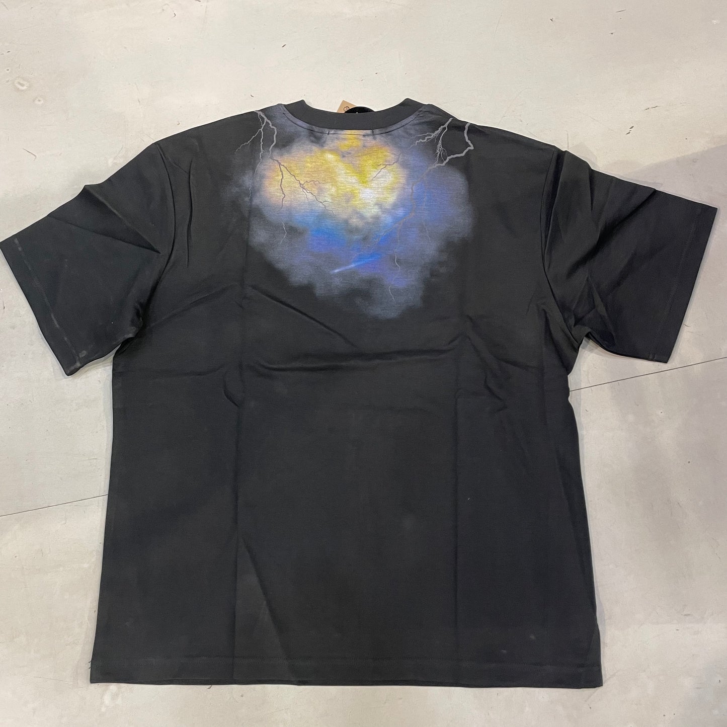 OUTLIER Black Colour with Colour Print Blue Purple Yellow Imported tShirt OL530