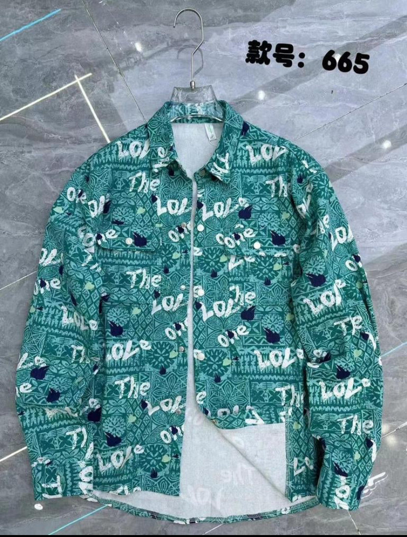 Unique Design x Original new Teal colour Texted Print 666