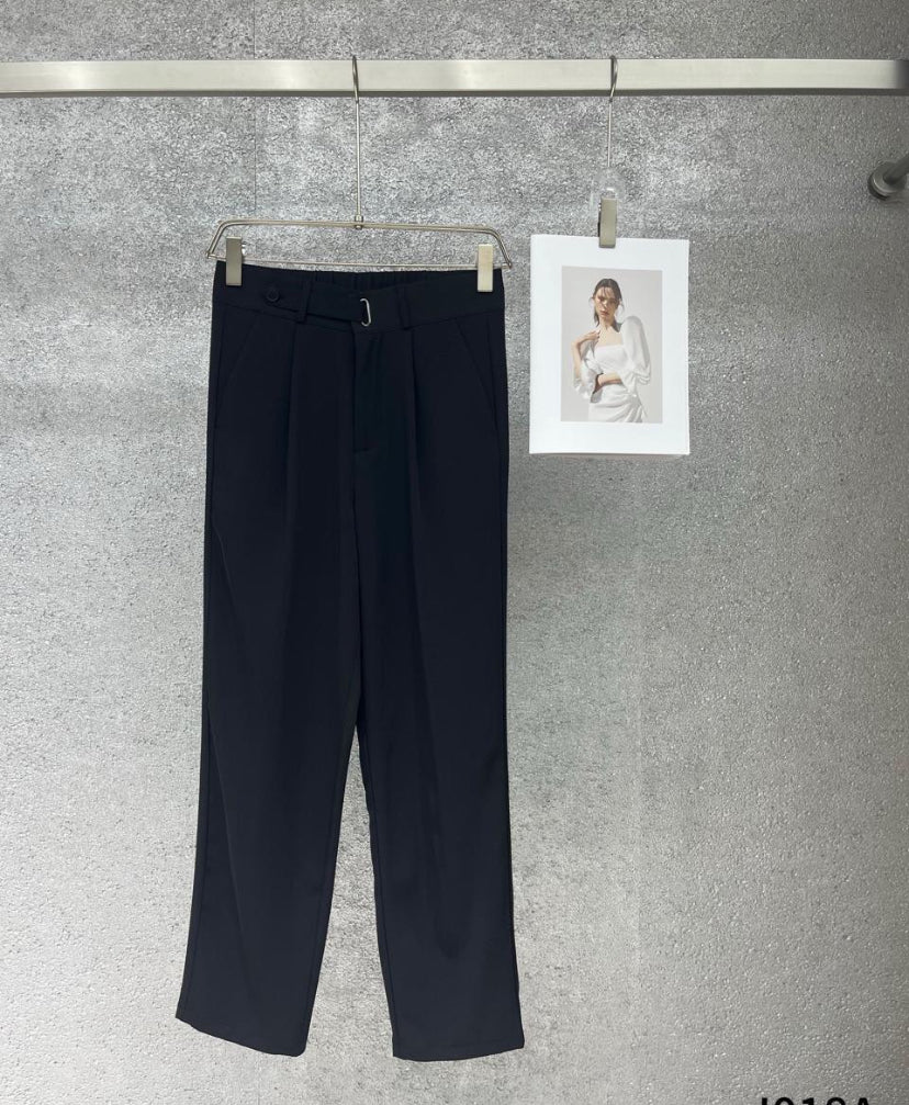 J.JN Korean Pant Black Strath Fit J018A