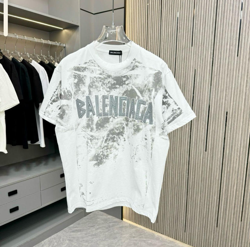 LAB Tshirt White Grey Colour Lab Print D10294