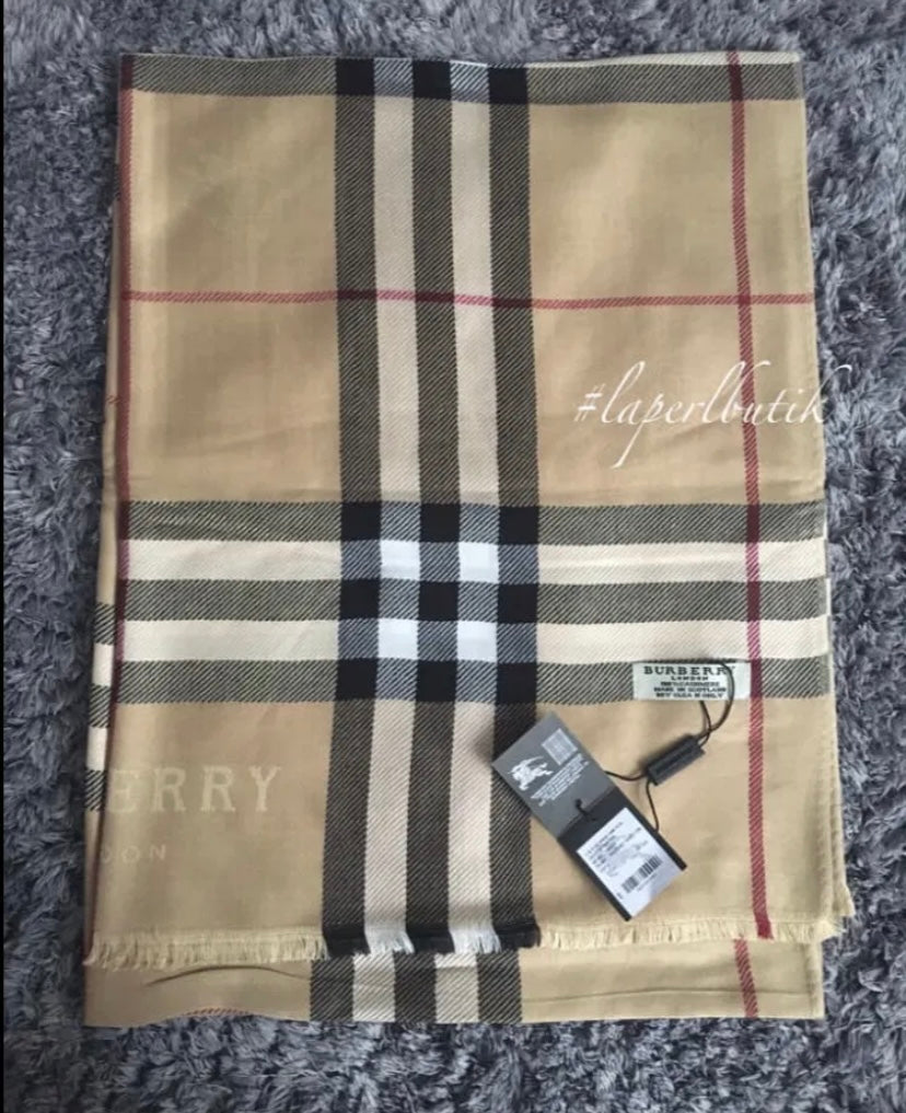 Rub Bur Beige Black White Colour Unisex Stole 987176