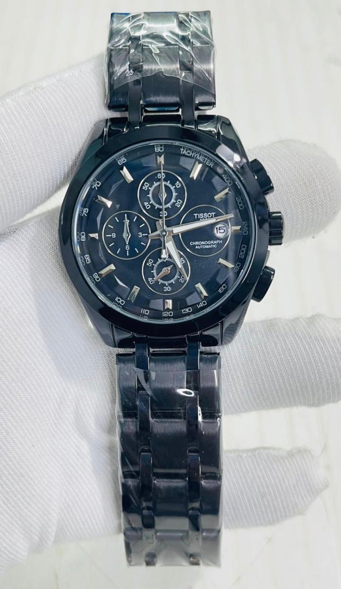 Sit Black Chain Black Dial Chrono Working Men’s Watch 989979