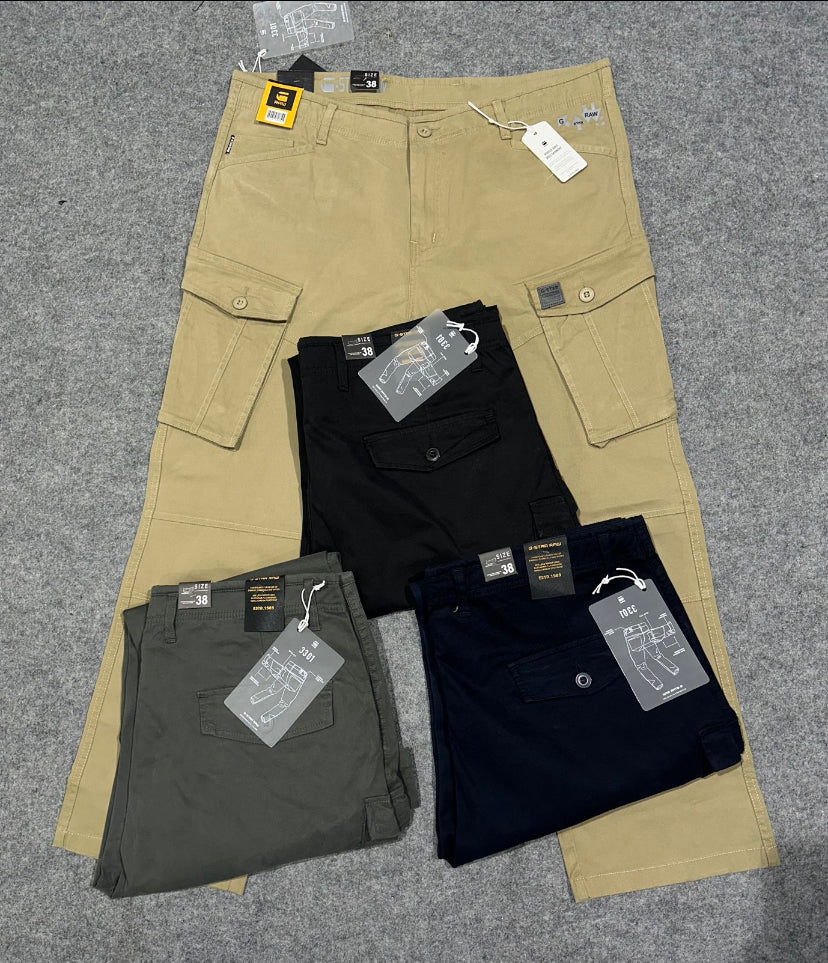 TSG Black Colour With Four Pocket Premium Quality Cargo Pants 8381