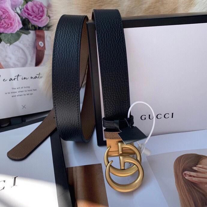 CUG Golden Buckle Black Men Belt 201102