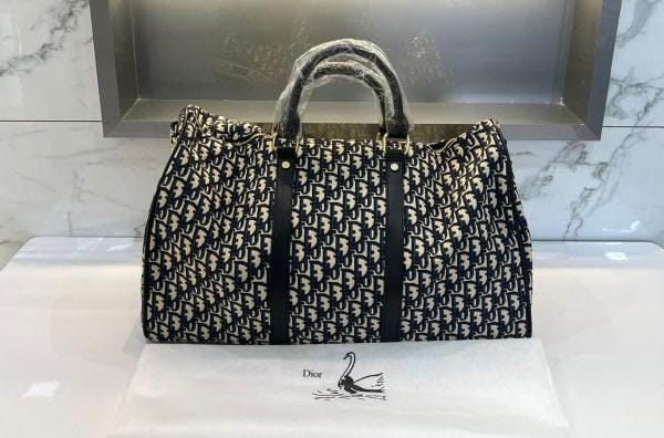OID DIO DD Blue White Printed Duffel Bag 988308