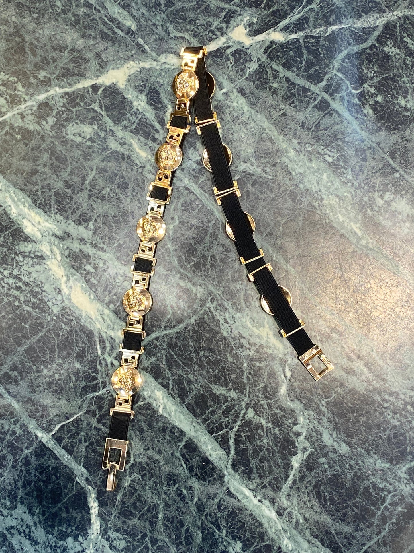 REV VER Gold Buckle Black Strep Girls Belt 987263