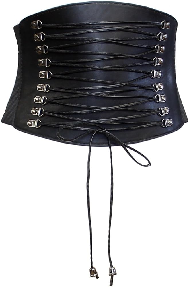 Women Leather Gold Black Colour Corset Belt 987274