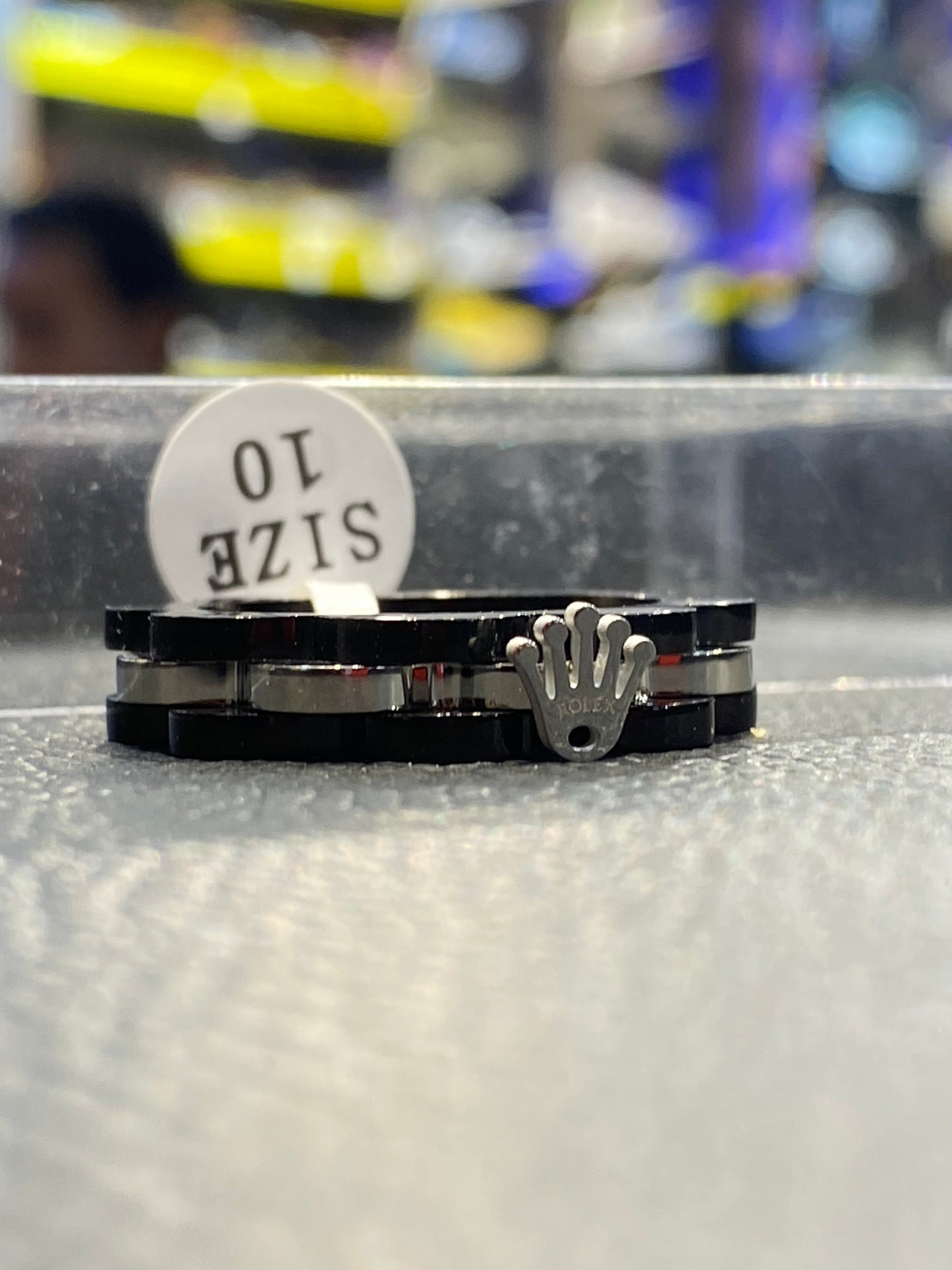 LOR Black Silver Ring 987298