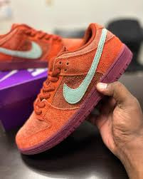 Kin Orange Mystic Red Light Green Tick Colour Sneaker Dunk Shoes 988511