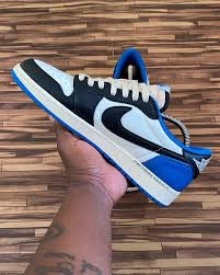 Roj Kin White Black Blue Black Tick Colour Sneaker Dunk Shoes 988510