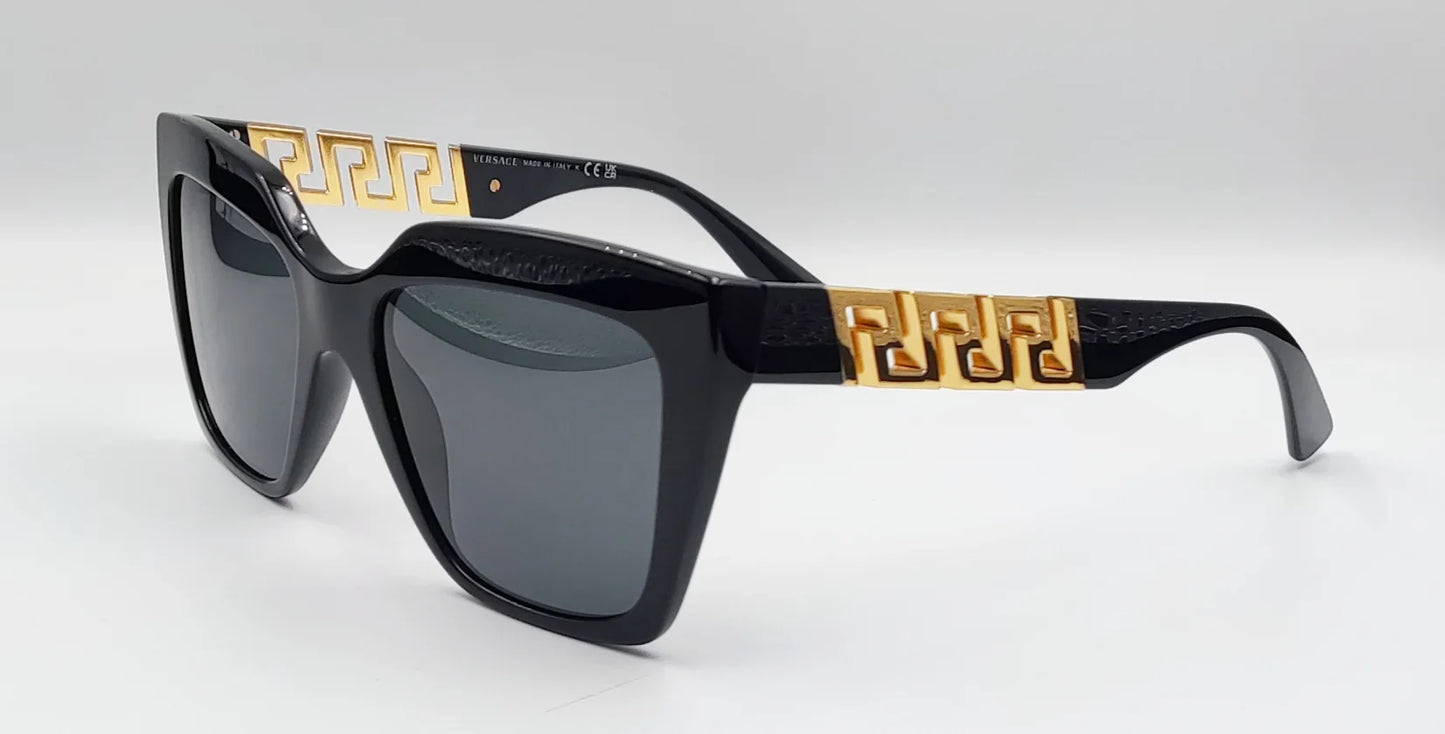 REV Black Frame Black Shade Premium Quality Sunglass VE4418 60 22-90