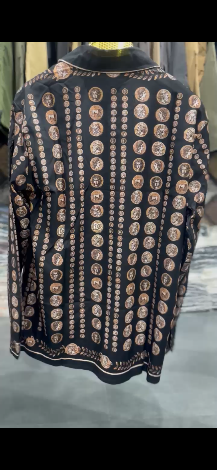 LOD Black Colour Multi Print Premium Quality Full Sleeve Shirt 65087