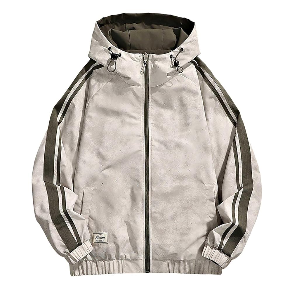 TREND TO CLUB STERING Grey Sparkle Double Side Reversible Men’s Hooded Jacket K-8829