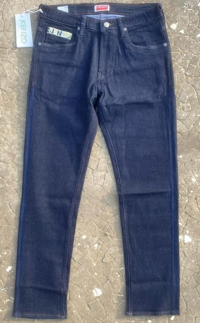 NEK Navy Blue Colour With Back Pocket Embroidery Design Premium Quality Regular Fit Rough Jeans 45615