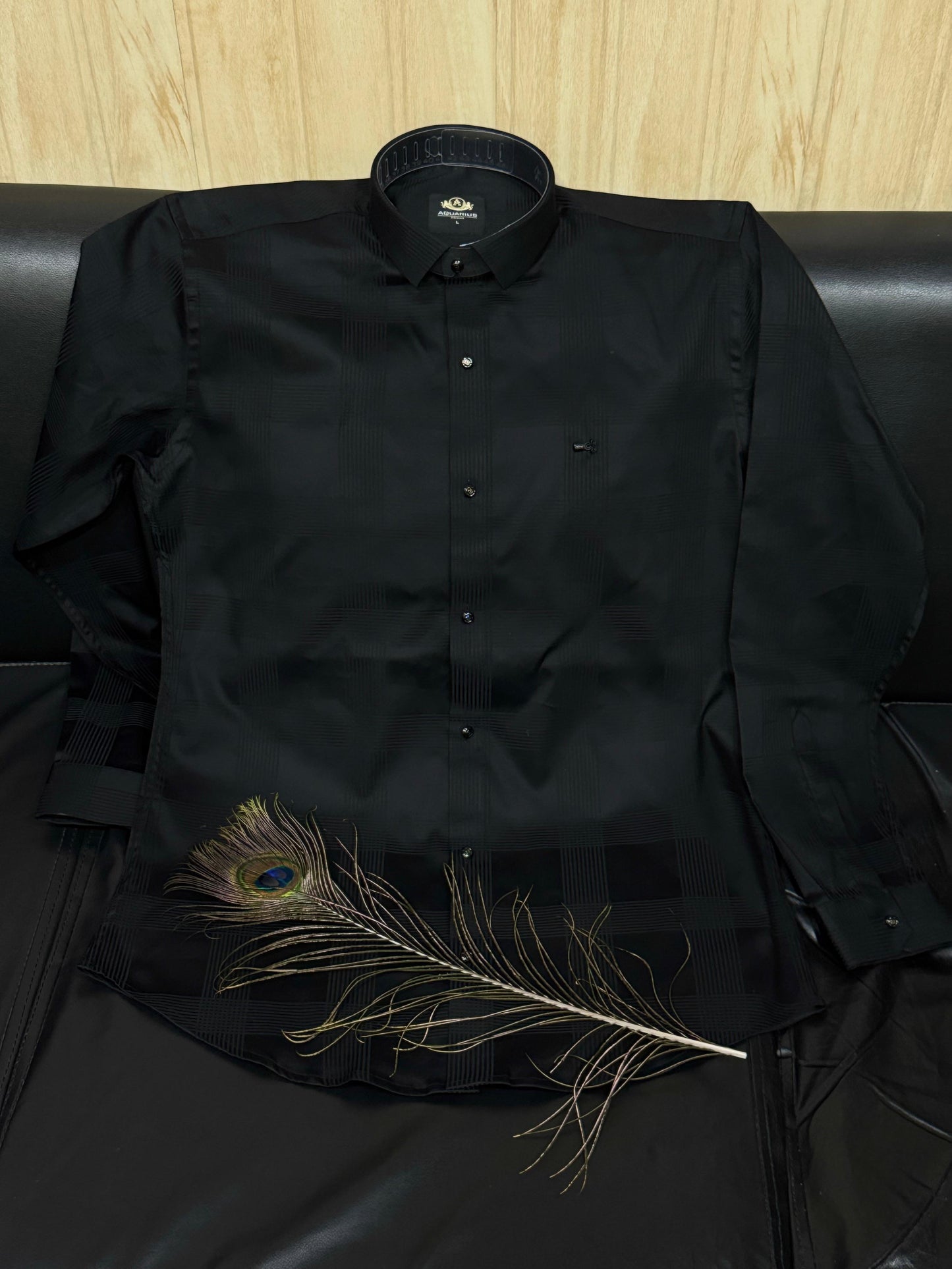 AQUARIUS Black Colour Play Cards Print Design Premium Quality Full sleeve Shirt 2473