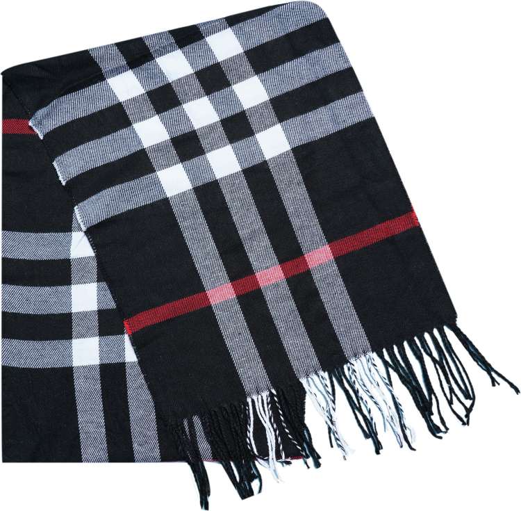 Rub Bur Black Colour Unisex Stole 987231