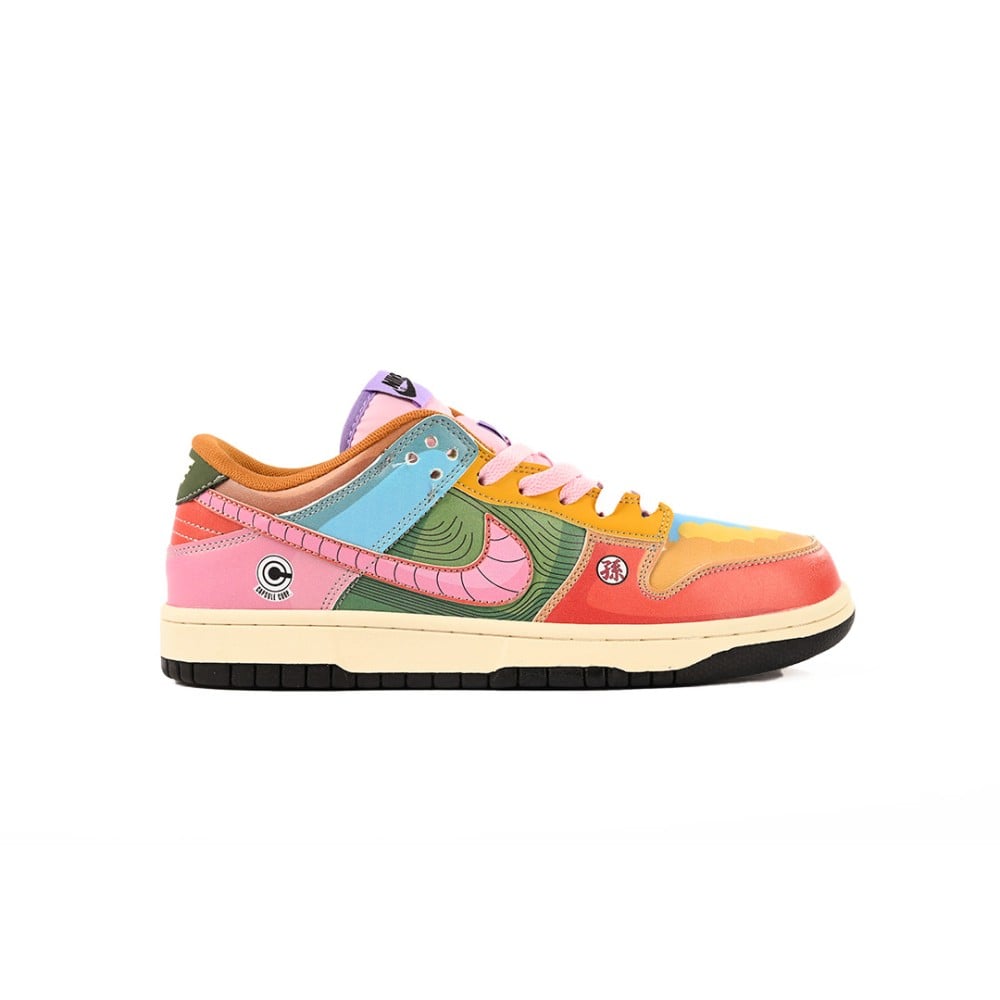 KIN NIK DBZ Multi Colour Low Dunk Sneakers Shoe 6818010