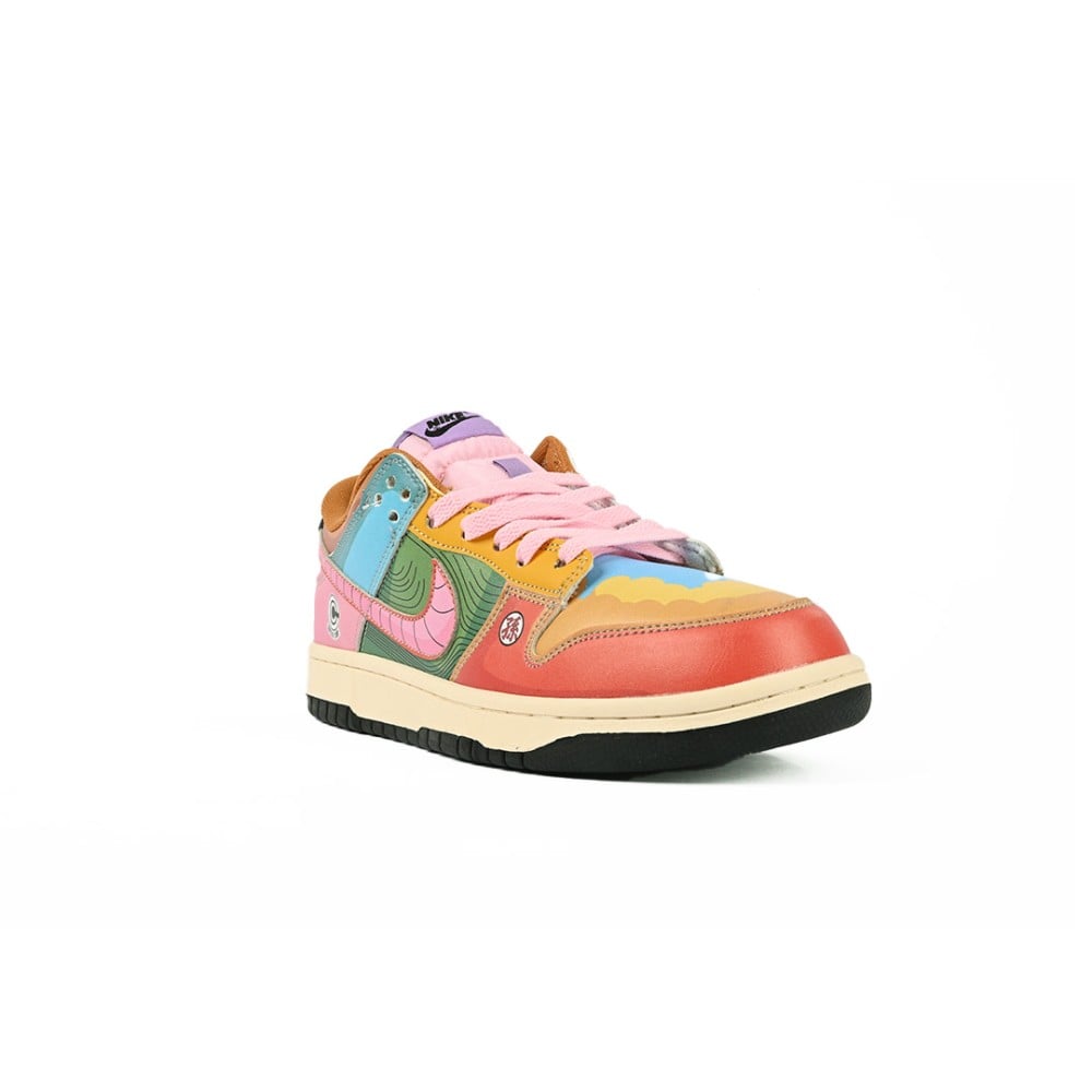 KIN NIK DBZ Multi Colour Low Dunk Sneakers Shoe 6818010