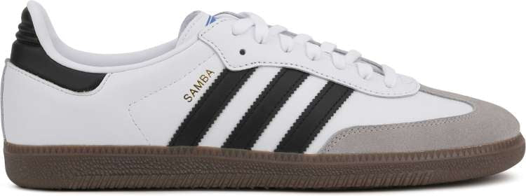 IDA ADI Samba White Colour Black Stripe Brown Sole Sneakers Shoe 029002