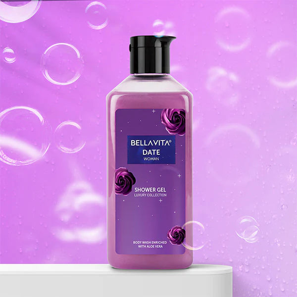 Bella Vita Date Women Shower Gel Luxury Collection Body Wash Enriched With Aloe Vera 250ml