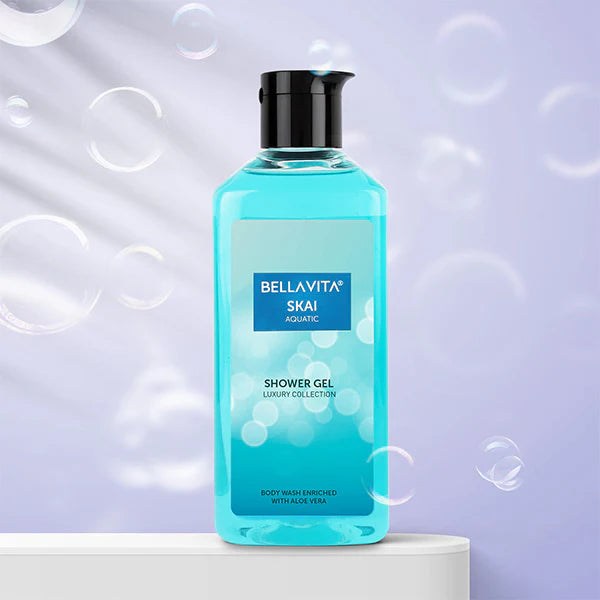Bella Vita Skai Aquatic Shower Gel Luxury Collection Body Wash Enriched With Aloe Vera 250ml