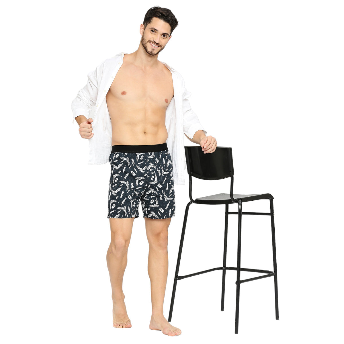 BZ INNERWEAR | HARRY POTTER-MEN'S BOXER | 100% COTTON | NAVY BOXER | PACK OF 1