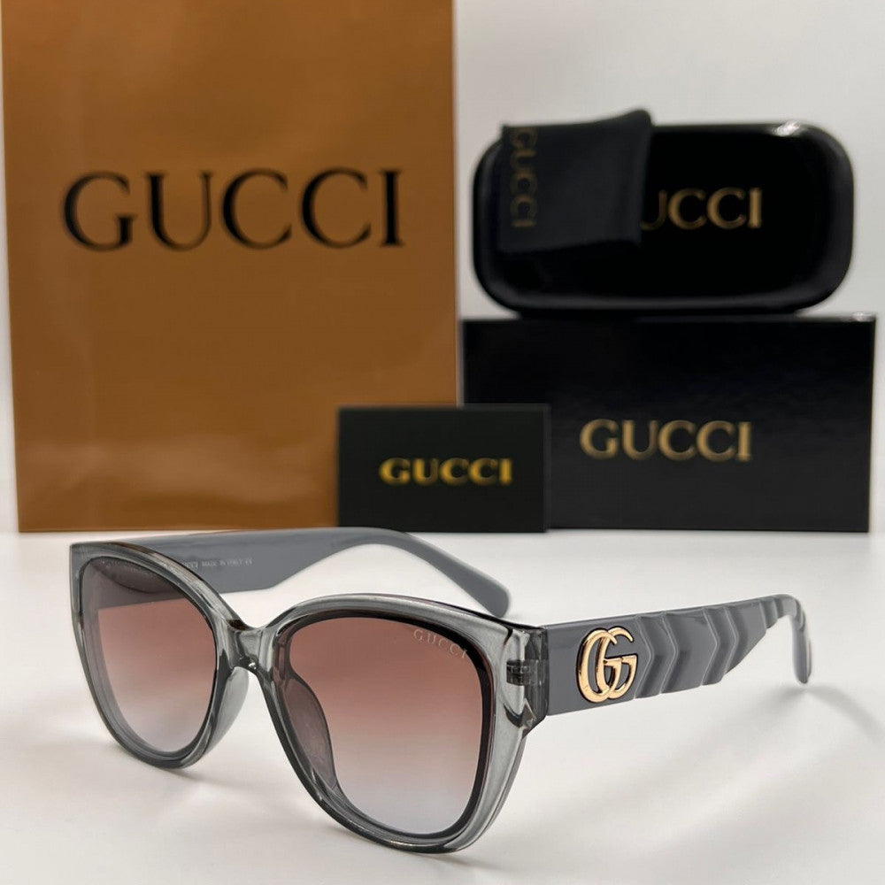 CUG Grey Frame Brown Shade Premium Quality Sunglass 3301 55 18-146