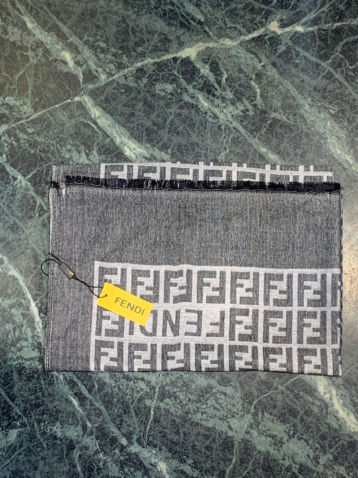 Nef Fen Black Grey Colour Unisex Stole 987163
