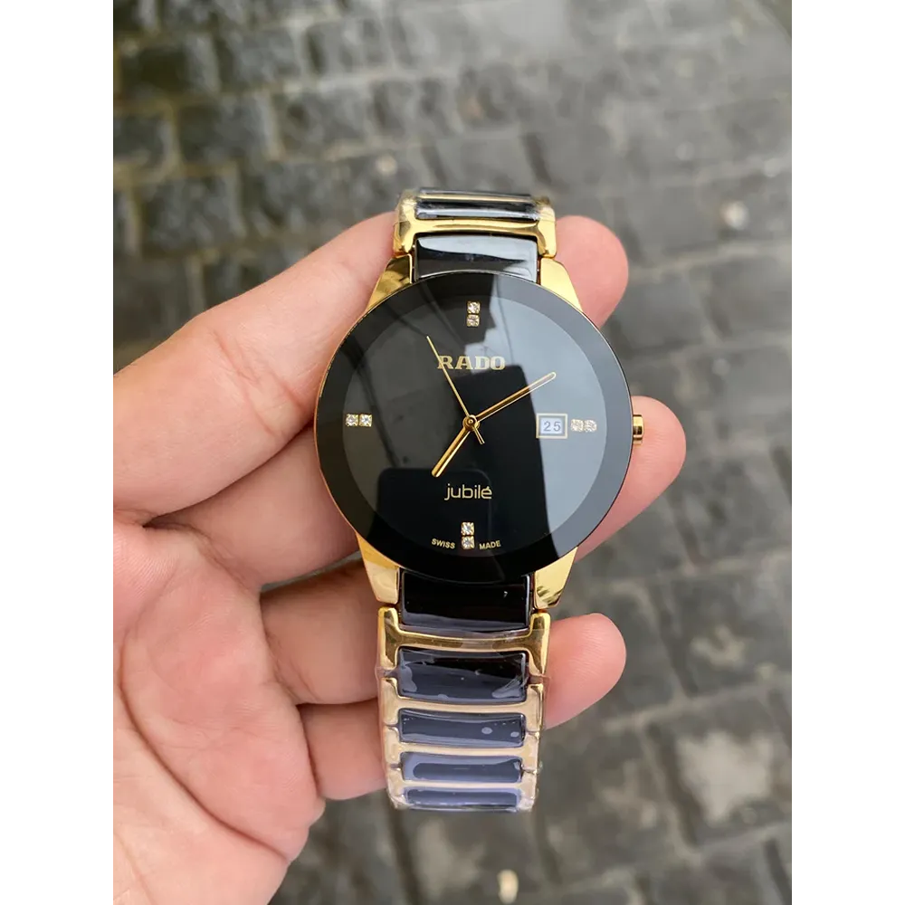 DAR RAD Black Gold Chain Black Dial Men’s watch 988277