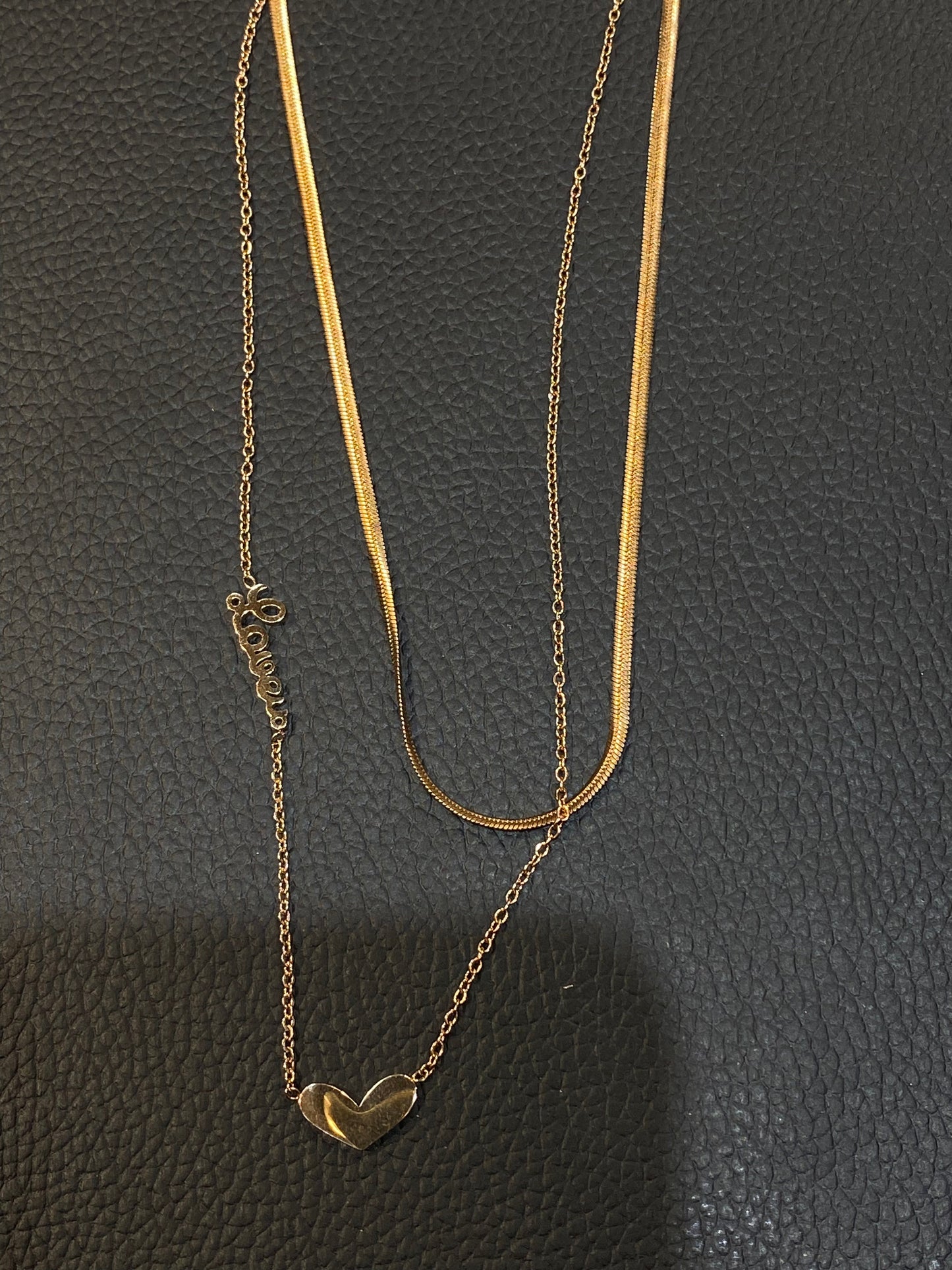 LOVE Rose Gold Colour Pendant 987626