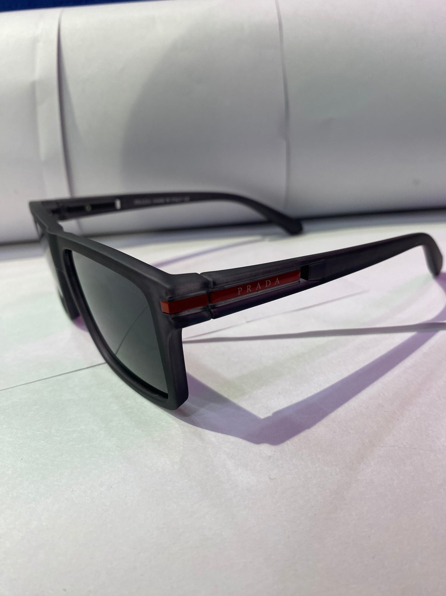 ARP Dark Smoke Grey Frame Black Shade Unisex Sunglasses 2236 56 18 140