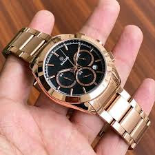 DAR RAD Copper Chain Black Copper Dial Men Watch 988299