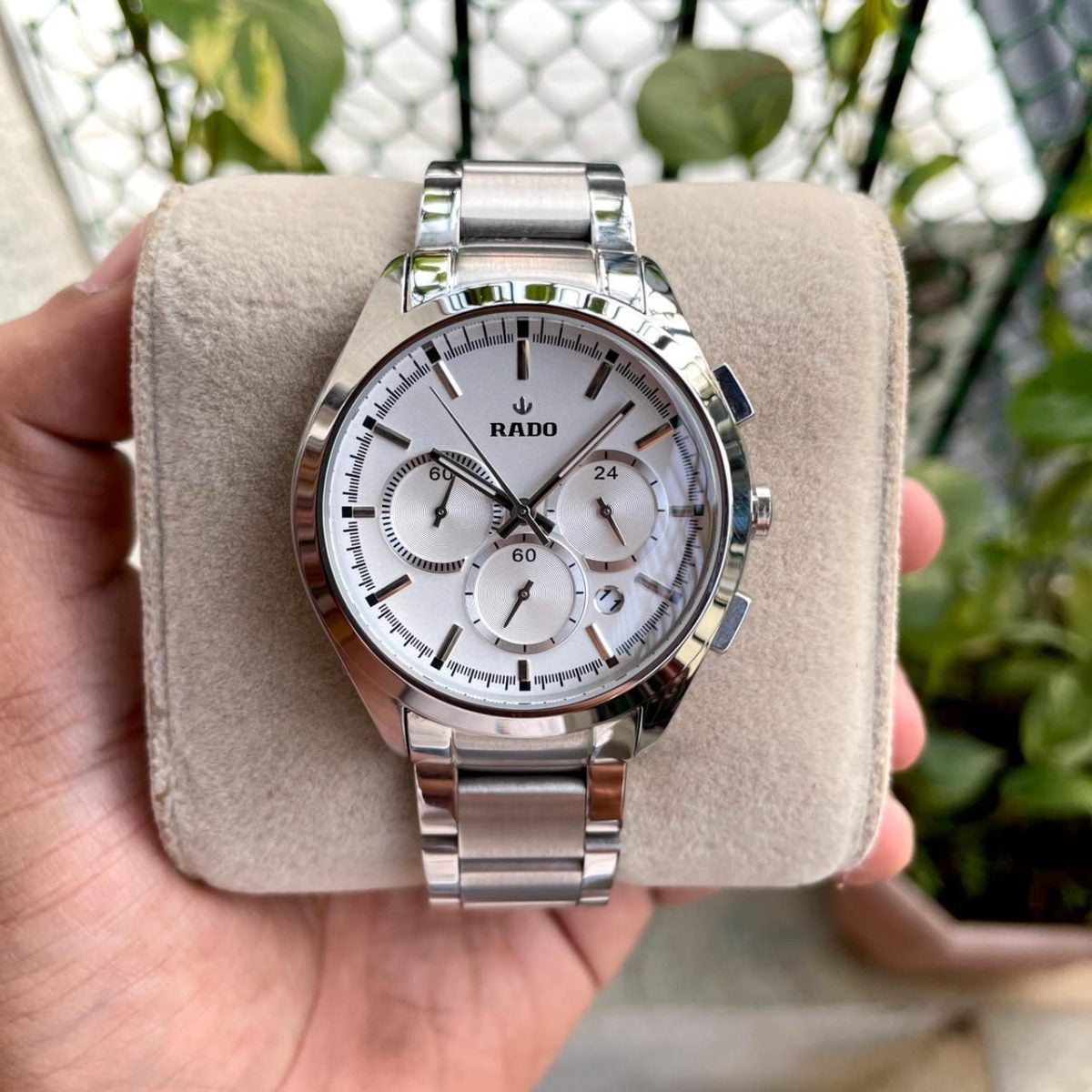 DAR RAD Silver Chain White Dial Men Watch 988301