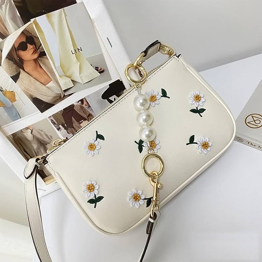 AOC COA White Flower Ladies Sling Bag 988355