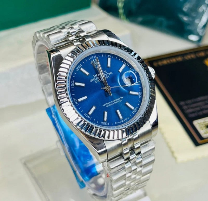 Lor Silver Chain Blue Dial Automatic Men Watch 988410