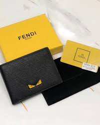 Nef Fen Black colour With Yellow Eye Logo Genuine Leather Men’s Wallet’s 988762
