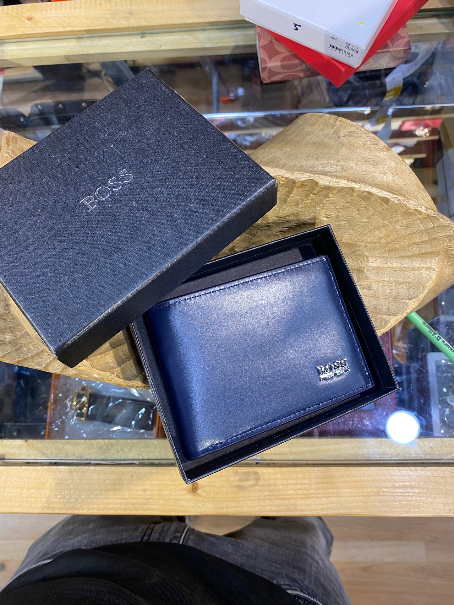 SOB BOS Blue colour With Sliver Logo Imported Men Wallet 988767