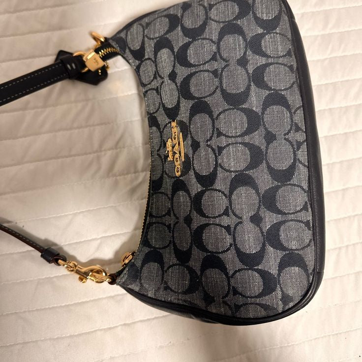 Aoc Monogram Black Colour Design Premium Quality Sling Ladies Hand Bag 29888