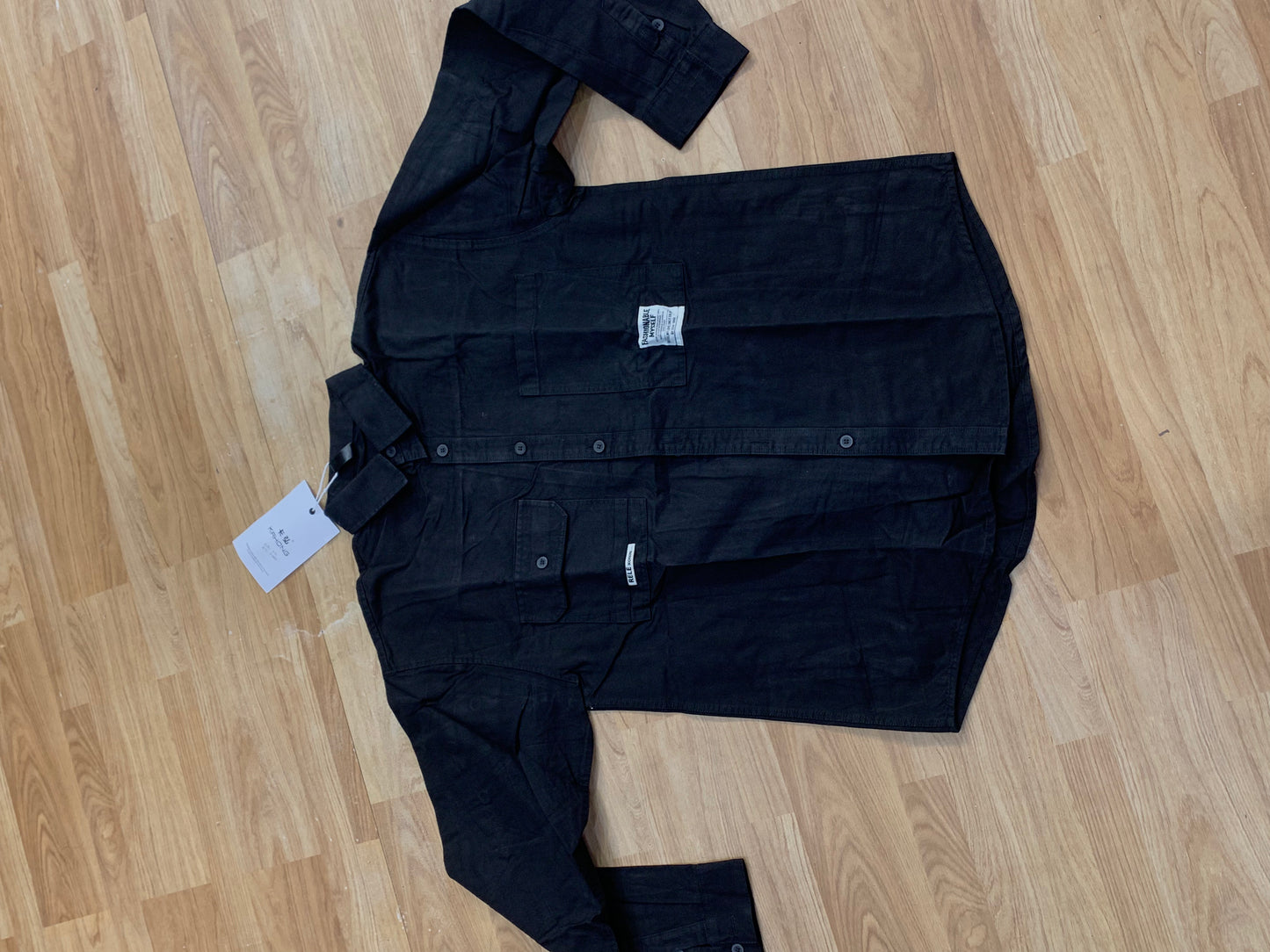 KAHONG Black Imported Mens denim Shackets F1002