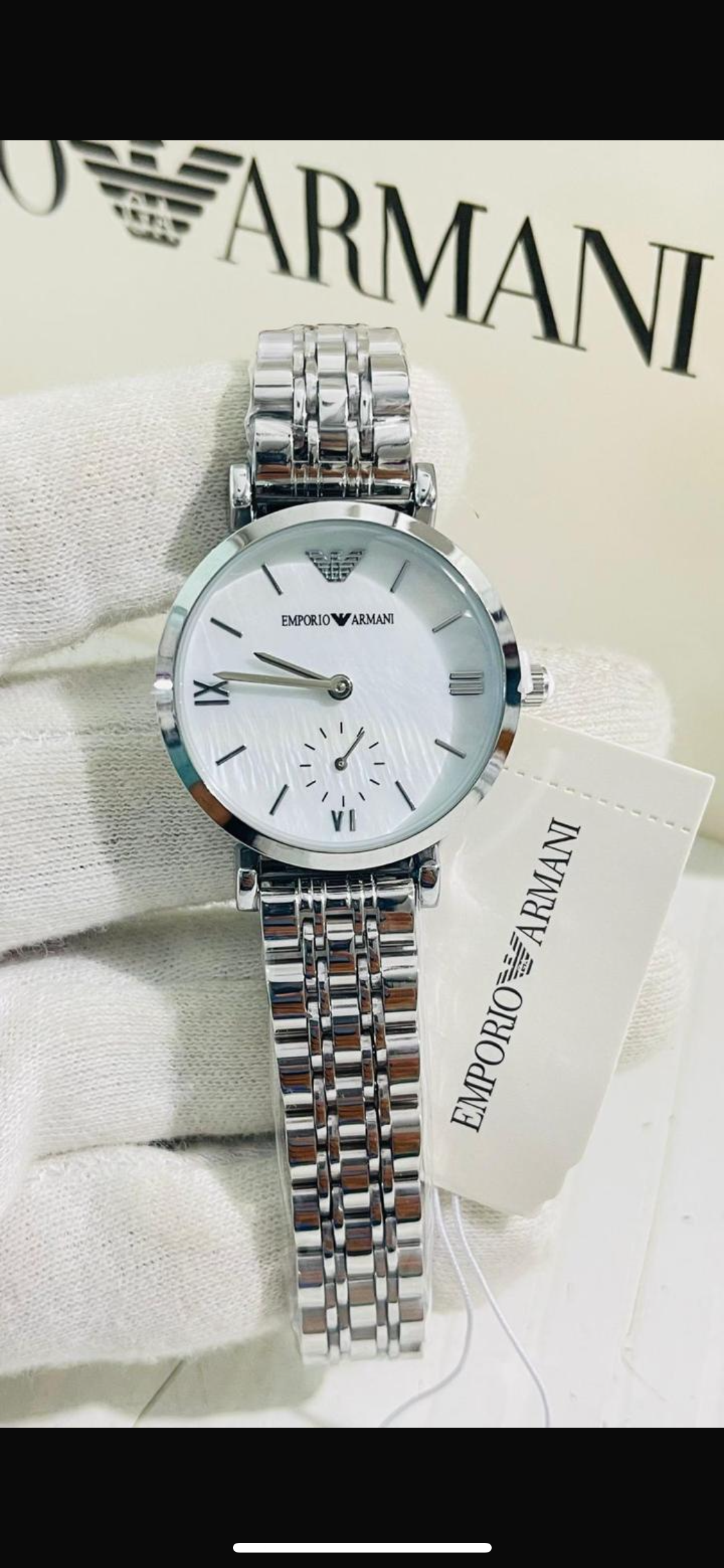 Mra Silver Chain White Dial Ladies Watch 901414