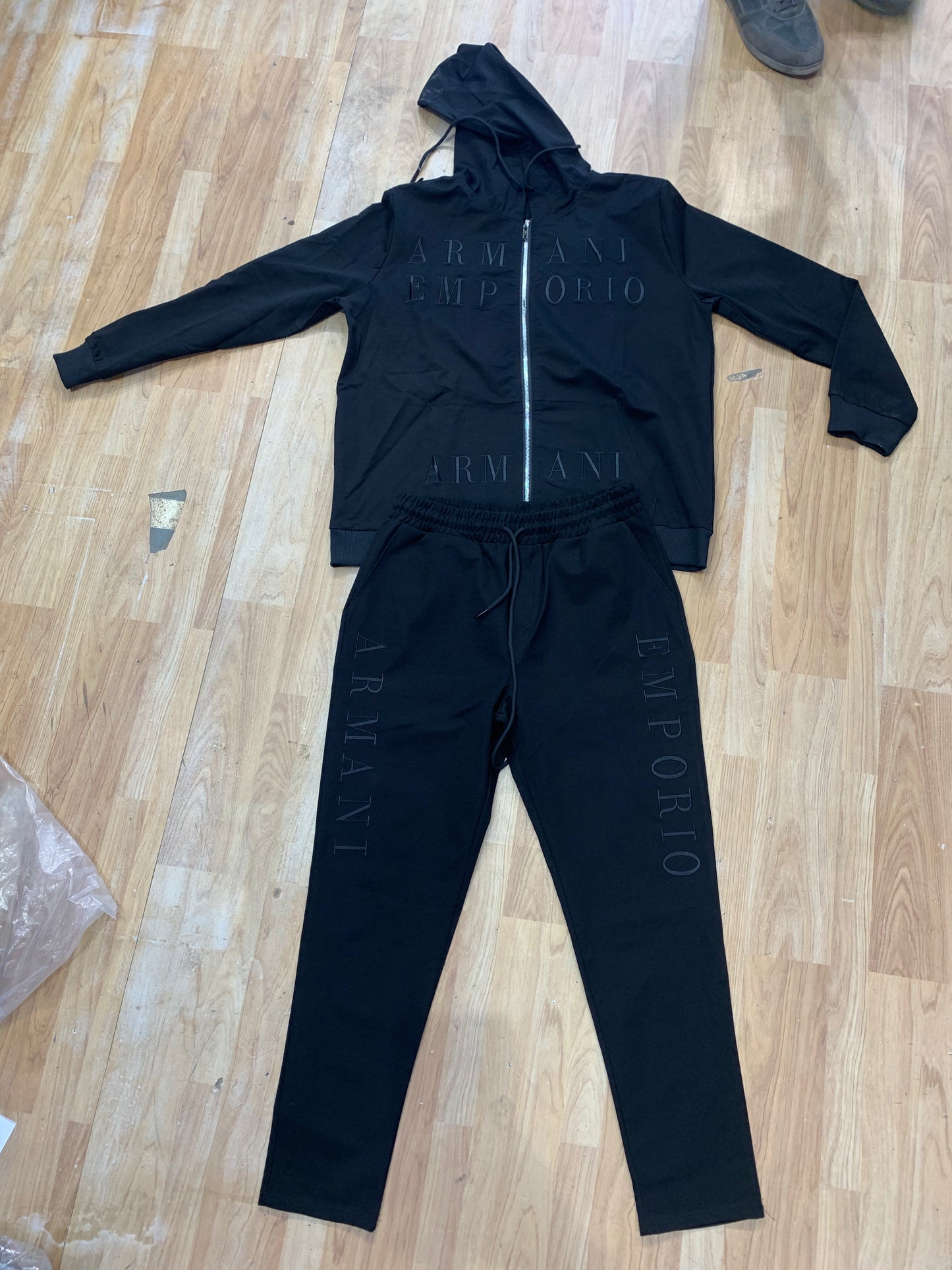 MRA Coat Set Black Colour Hoodie & Lower 2495