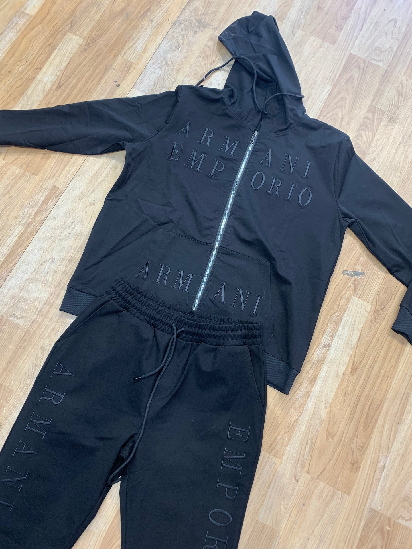 MRA Coat Set Black Colour Hoodie & Lower 2495