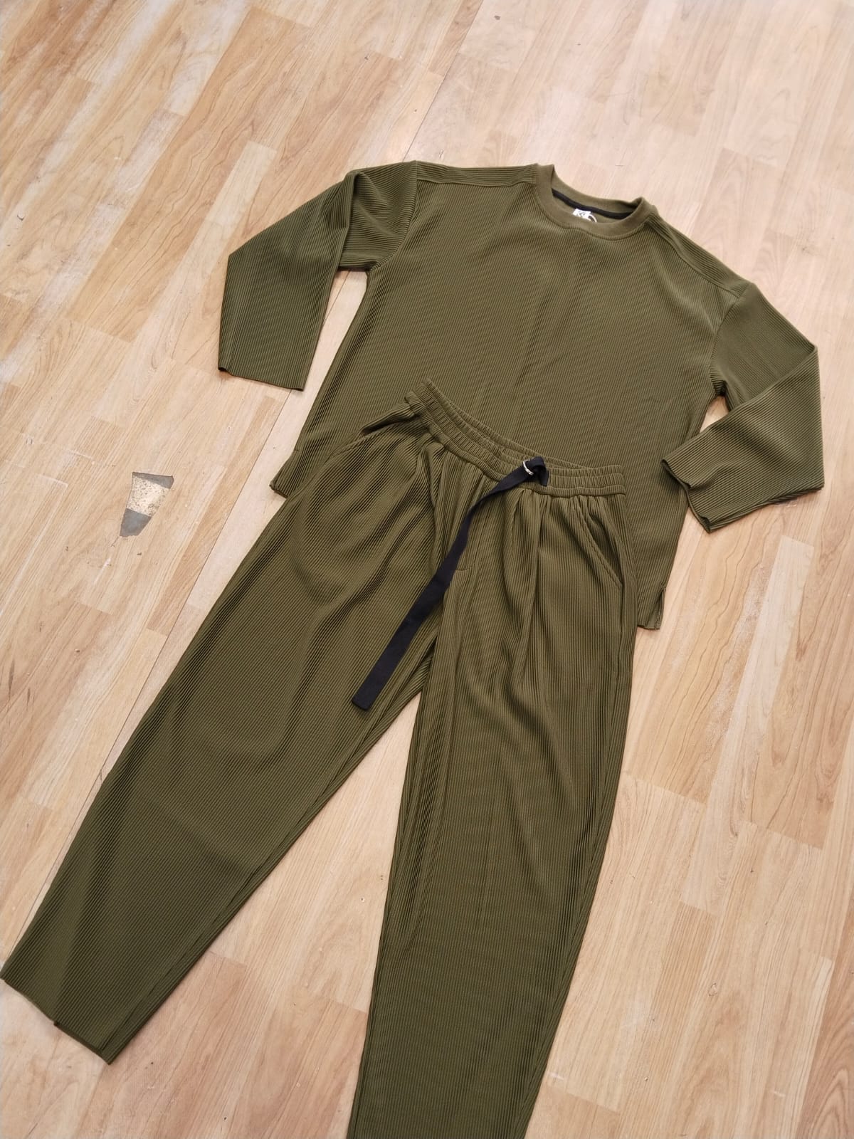 Important Coat set Green Colour Full Sleeve Tshirt & Lower K2681