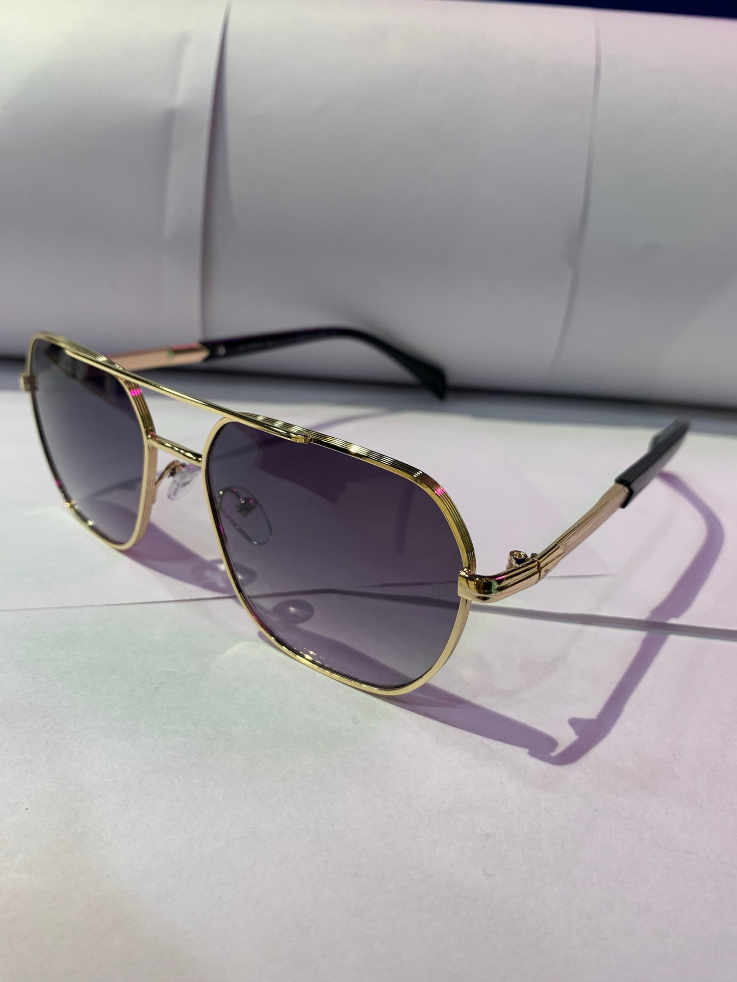 VAD Copper Frame Black Shade Unisex Branded Sunglasses C-427 58 18 140