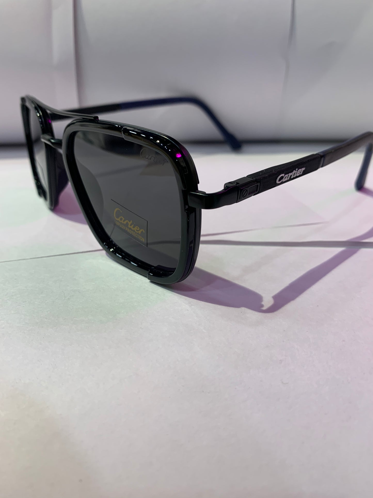 RAC Black Frame Black Shade Unisex Branded Sunglasses 4929 57 16 136