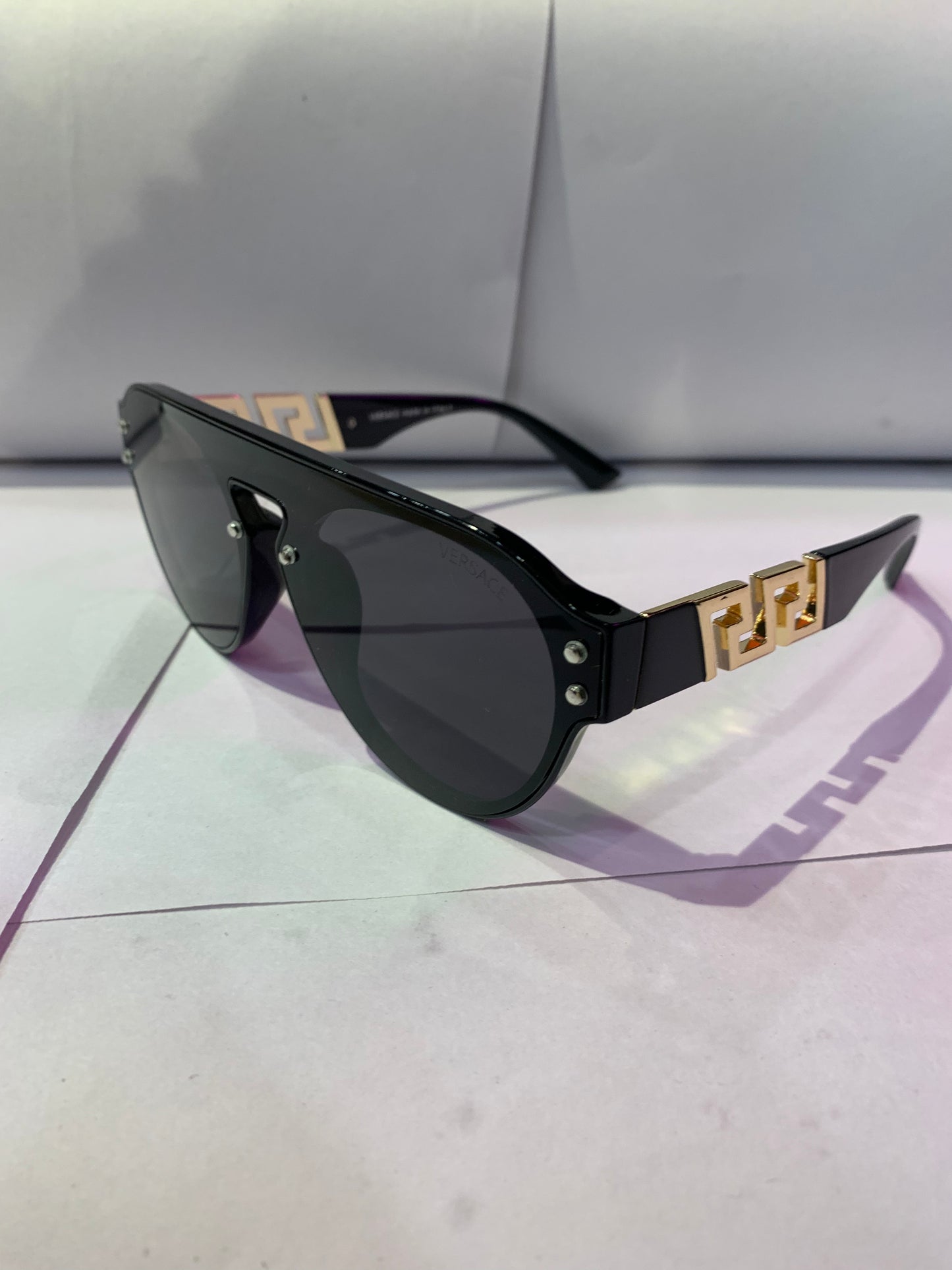 REV Black Frame Black Shade Premium Quality Unisex Sunglass VE4421 52 19 144