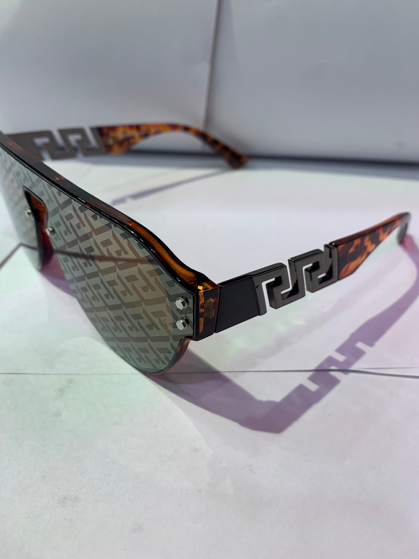 VER REV Leopard Frame Brown Printed Shade Unisex Branded Sunglasses VE4420 140 0 144