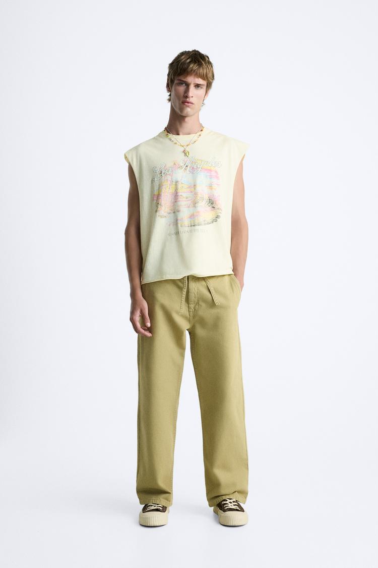 Raz Summer Days At The Beach Off White Colour Tank Top 988697