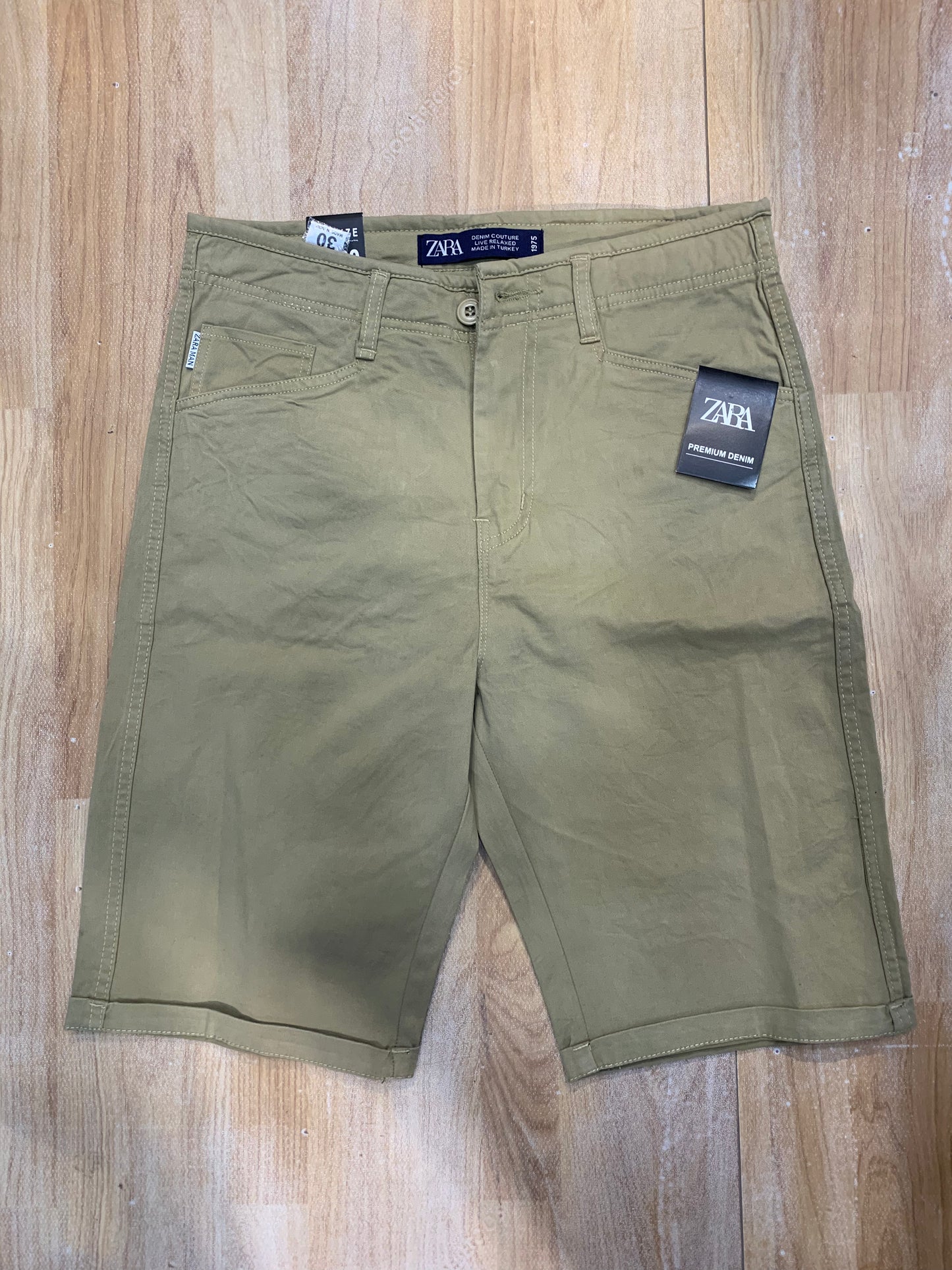 RAZ ZAR Khaki Plane Men’s Cotton Shorts 988877